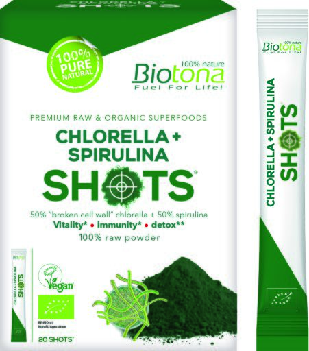 Shots Chlorella + Spirulina 20 Sticks